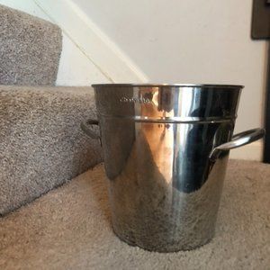 Silver decorative bucket